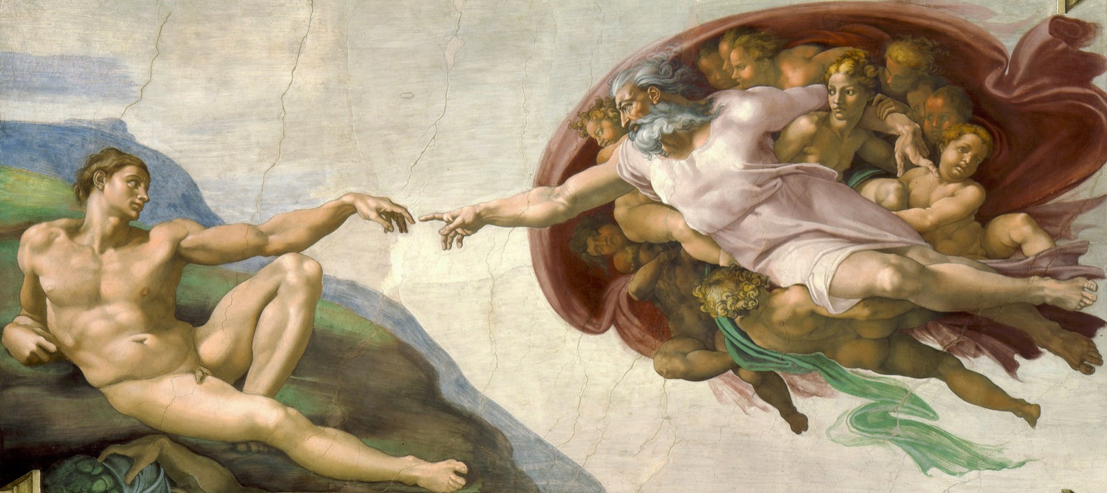 Detail from Michelangelo's Creation of Adam